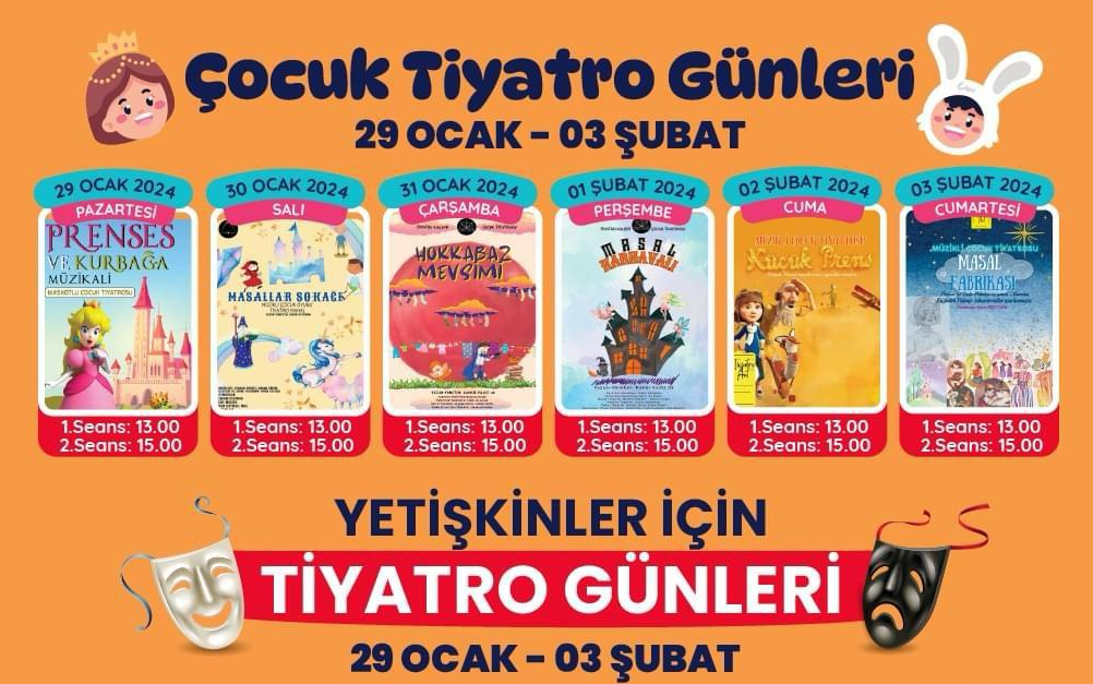 Çocuklara ve yetişkinlere “Tiyatro Günleri” Altıeylül’de sömestr tatiline giren çocukların keyifli ve eğlenceli vakit geçirmesi