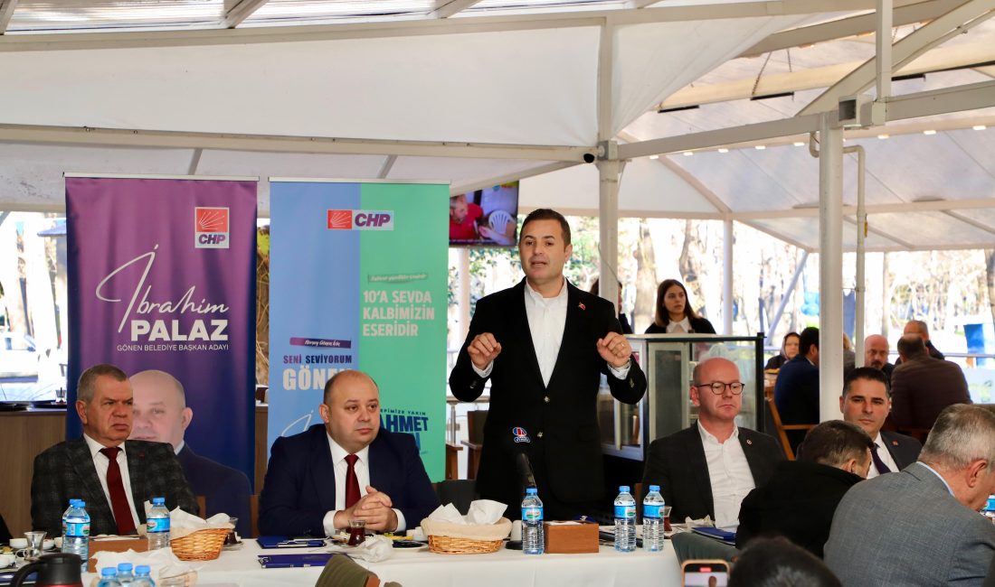 CHP Balıkesir Büyükşehir Belediye Başkan Adayı Ahmet Akın, Gönen’de gazetecilerle