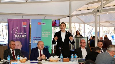 CHP Balıkesir Büyükşehir Belediye Başkan Adayı Ahmet Akın, Gönen’de gazetecilerle