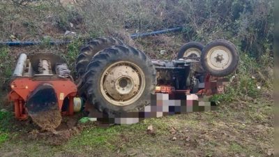 Çanakkale’nin Lapseki ilçesinde kullandığı traktörün devrilmesi sonucu altında kalan Ali