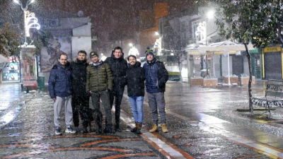 Balkanlarda yurda giriş yapan ve etkili olan kar yağışının mutluluğunu