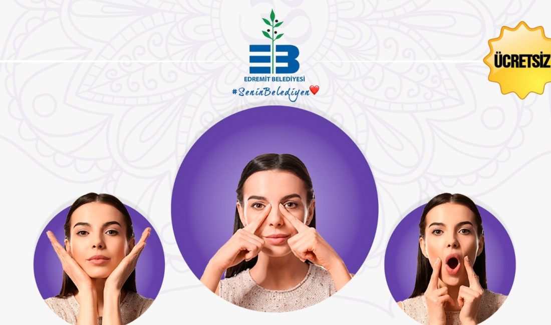 Edremitliler dünya genelinde trend olan yüz yogası için Atatürk Gençlik