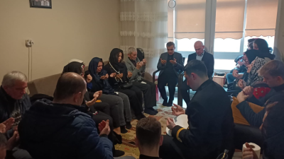 Kaymakam Atakan Atasoy, Erdekli Şehit Bahadır Canbulat’ın ailesine taziye ziyaretinde