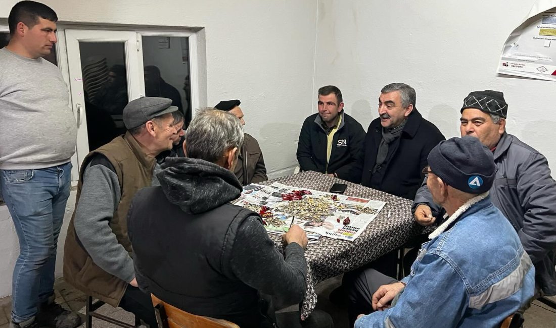 Yerel seçimlerden önce sahaya inen Gaga, Balya’nın kırsal mahallelerindeki vatandaşlarını