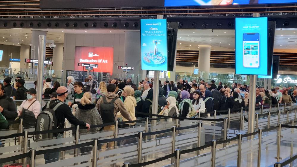 İstanbul Havalimanı’nda yarıyıl tatili yoğunluğu İlk ve orta okullarda eğitim gören öğrenci ve öğretmenler için