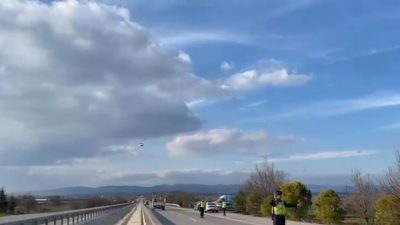 Balıkesir İl Jandarma Komutanlığı Trafik ekipleri, 4 ilçede gerçekleştirdikleri Cayrokopter