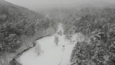 Edremit ve Havran yükseklerinde, Kazdağları’nda iki gündür etkili olan yoğun