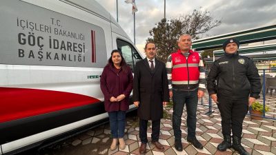 Bandırma Kaymakamı Engin Aksakal, Bandırma Mobil Göç Noktası’nı (MGN) ziyaret