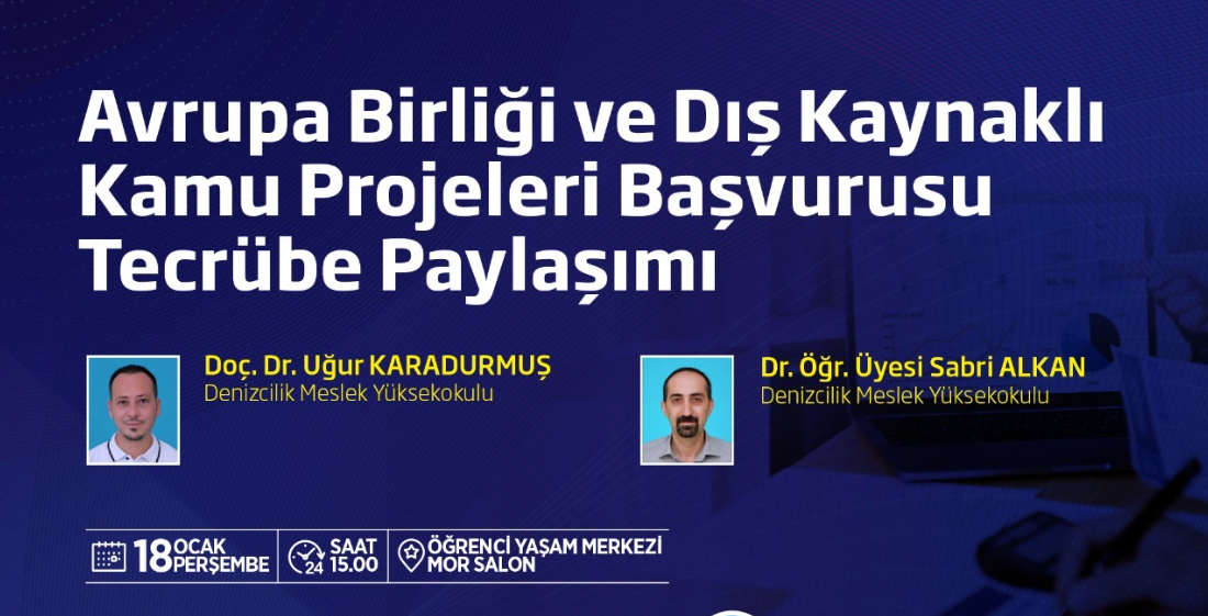 BANÜ’de dış kaynaklı projeler ele alınacak Bandırma Onyedi Eylül Üniversitesi’nde Avrupa Birliği ve Dış Kaynaklı Kamu