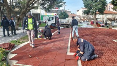 Sındırgı’da Kocahan Projesi kapsamında çocuklar unutulmadı. Proje alanına çocuk parkı