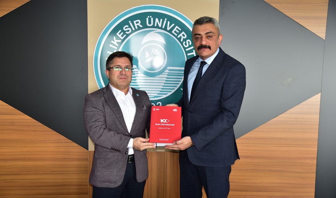 TÜİK Balıkesir Bölge Müdürü Taner Tekeli, Balıkesir Üniversitesi (BAÜN) Rektörü’nü