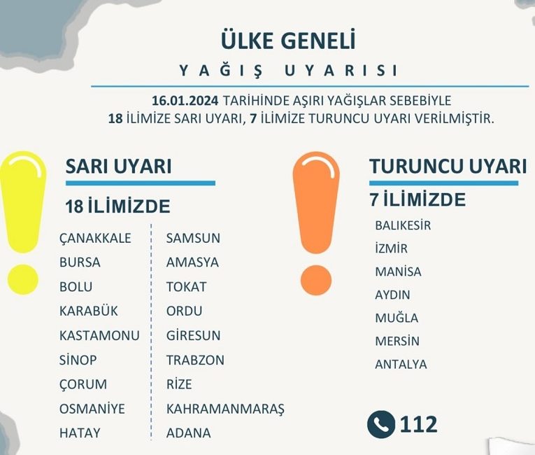  İçişleri Bakanı Ali Yerlikaya, şiddetli yağış beklenen Balıkesir başta olmak