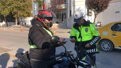 Bandırma’da 2023 yılında 15 bin 516 motosiklet sürücüsü denetlendi. Bandırma