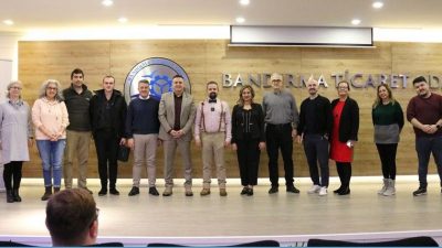 Bandırma Ticaret Odası Konferans Salonu’nda, BTO Yönetim Danışmanı İsmail Orhan