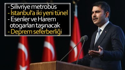 AK Parti İstanbul Büyükşehir Belediye Başkan adayı Murat Kurum projelerini