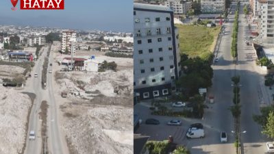 Hatay’da asrın felaketinin yerle bir ettiği mahallede deprem öncesi ve