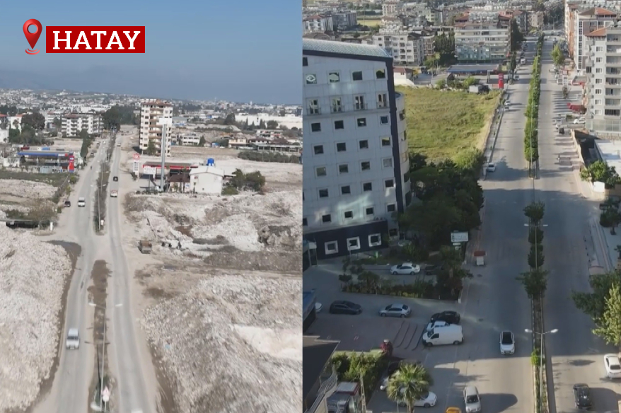 Hatay’da asrın felaketinin yerle bir ettiği mahallede deprem öncesi ve