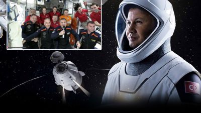 Türkiye’nin ilk astronotu Alper Gezeravcı ISS’te düzenlenen karşılama töreninde, “Türkiye