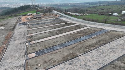 Balıkesir Büyükşehir Belediyesi tarafından yapılan Susurluk Mezarlığı’nda çalışmaların yüzde 95’i