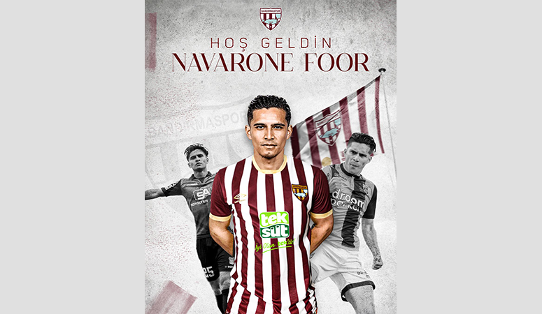 Bandırmaspor Hollandalı futbolcu ile anlaştı Bandırmaspor, Hollandalı Profesyonel Futbolcu Navarone Foor ile anlaşma imzaladıklarını açıkladı.İkinci