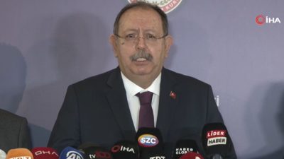 Yüksek Seçim Kurulu (YSK) Başkanı Ahmet Yener, seçime katılabilecek partileri