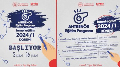 T.C. Gençlik ve Spor Bakanlığı “2024/1 Antrenör Temel Eğitim Programı”
