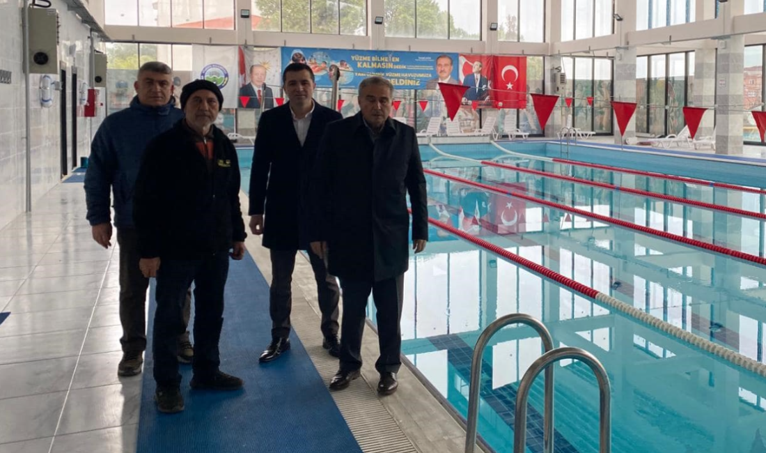 Avcu, Gençlik ve Spor Merkezi’nde 31 Mart Yerel Seçimleri’nden önce saha çalışması gerçekleştiren Bigadiç Belediye
