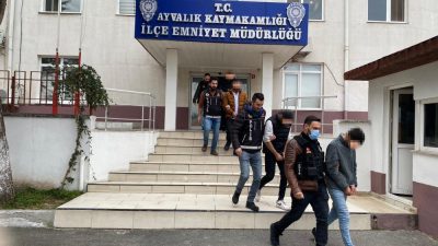 Ayvalık’ta, İlçe Emniyet Müdürlüğü ekipleri tarihi bir uyuşturucu operasyonuna imza