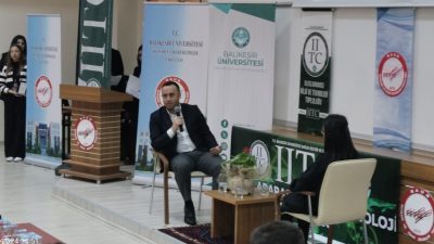 BAÜN’de düzenlenen 5. Lojistik ve Finans Zirvesi konulu programda, öğrencilere
