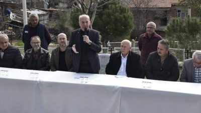 Dursunbey Belediye Başkanı Ramazan Bahçavan, Üçeylül Mahallesi’nde halk buluşması gerçekleştirdi.