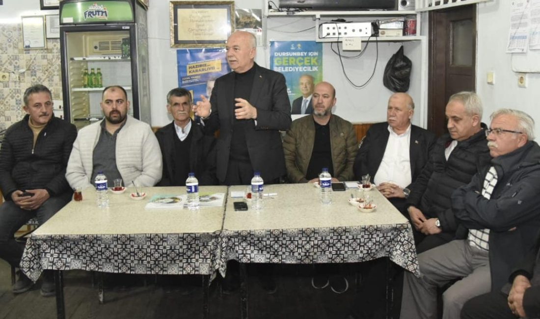 Bahçavan, vaatlerini anlattı Dursunbey Belediye Başkanı Ramazan Bahçavan, Çatalçam ve Yukarı Musalar Mahallelerini