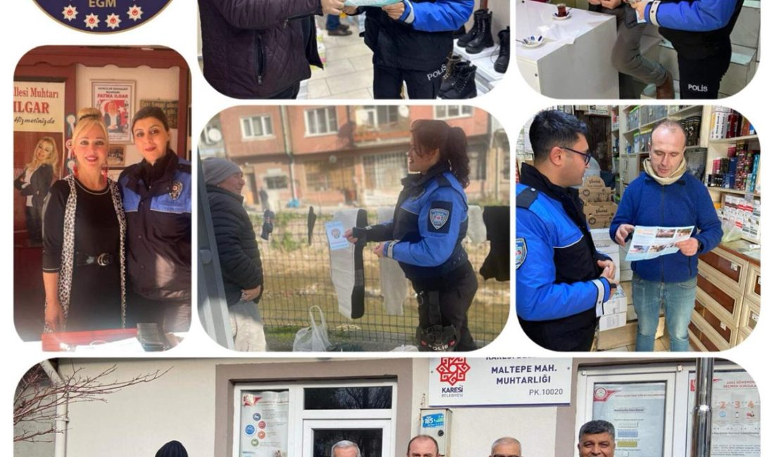 Balıkesir’de 585 vatandaş suçlara karşı uyarıldı Balıkesir İl Emniyet Müdürlüğü tarafından il genelinde vatandaşlar dolandırıcılık ve