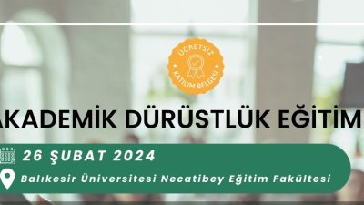 Balıkesir’de, BAÜN Yabancı Diller Yüksekokulu Öğr. Gör. Serdar Yılmaz tarafından