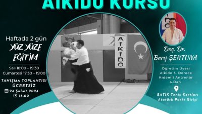 Balıkesir’de açılan AİKİDO kursunda 6 yaş ve üzeri vatandaşlar için