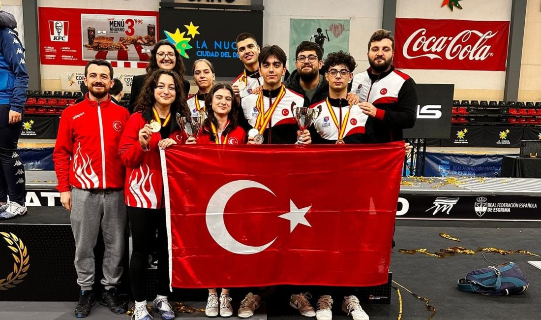 Balıkesir’in sporcuları İspanya’da düzenlenen Eskrim Şampiyonası’nda 1 gümüş, 2 bronz