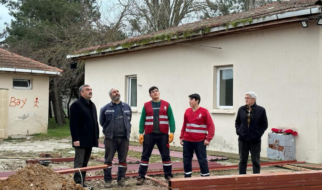Balya Belediye Başkanı, Doğanlar Mahallesi’ne kazandırılan tesis çalışmalarını yerinde inceleyerek
