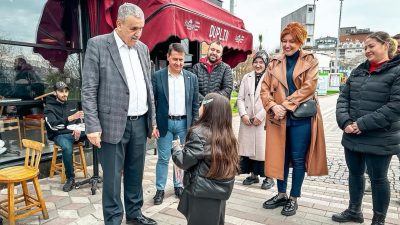Yerel seçimlerinden önce saha çalışmalarını hızlandıran Öztaylan, Bandırma sahil bandında