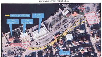 Bandırma Kaymakamlığı tarafından 2024 yılı toplantı ve gösteri yürüyüşleri alan