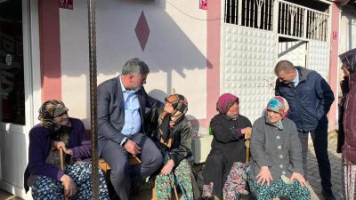 Kepsut Belediye Başkanı İsmail Cankul, Kepsut’un kırsal mahallelerini ziyaret ederek