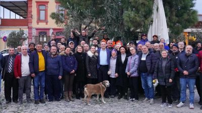 Ayvalık Belediye Başkanı Mesut Ergin, Cunda Alibey Adası’nı ziyaret ederek