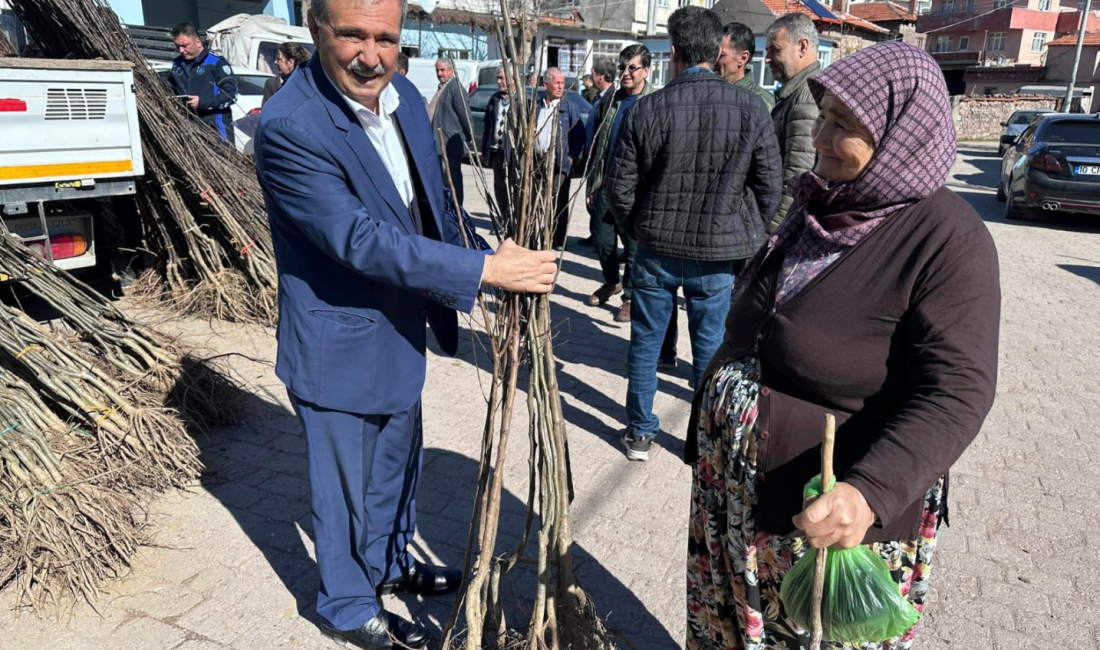 Bigadiç Belediyesi tarafından başlatılan “Dikili Fidanın Var” kampanyası kapsamında vatandaşlara