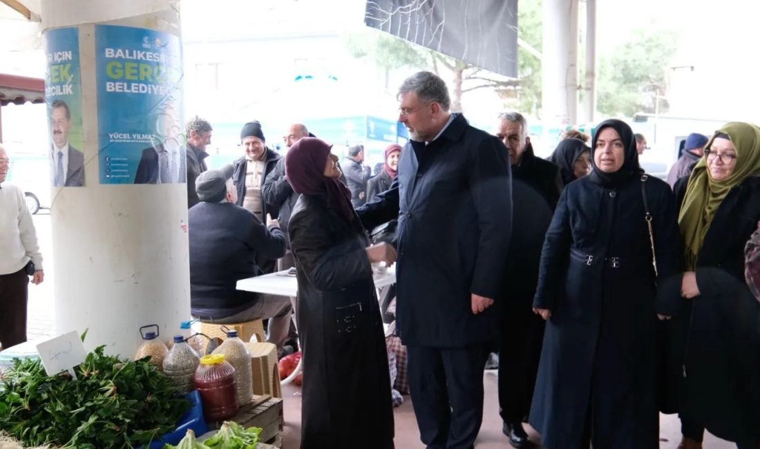 Cankul, pazar esnafının dertlerini dinledi 31 Mart Yerel Seçimleri’nden önce saha çalışmalarına hız kesmeden devam