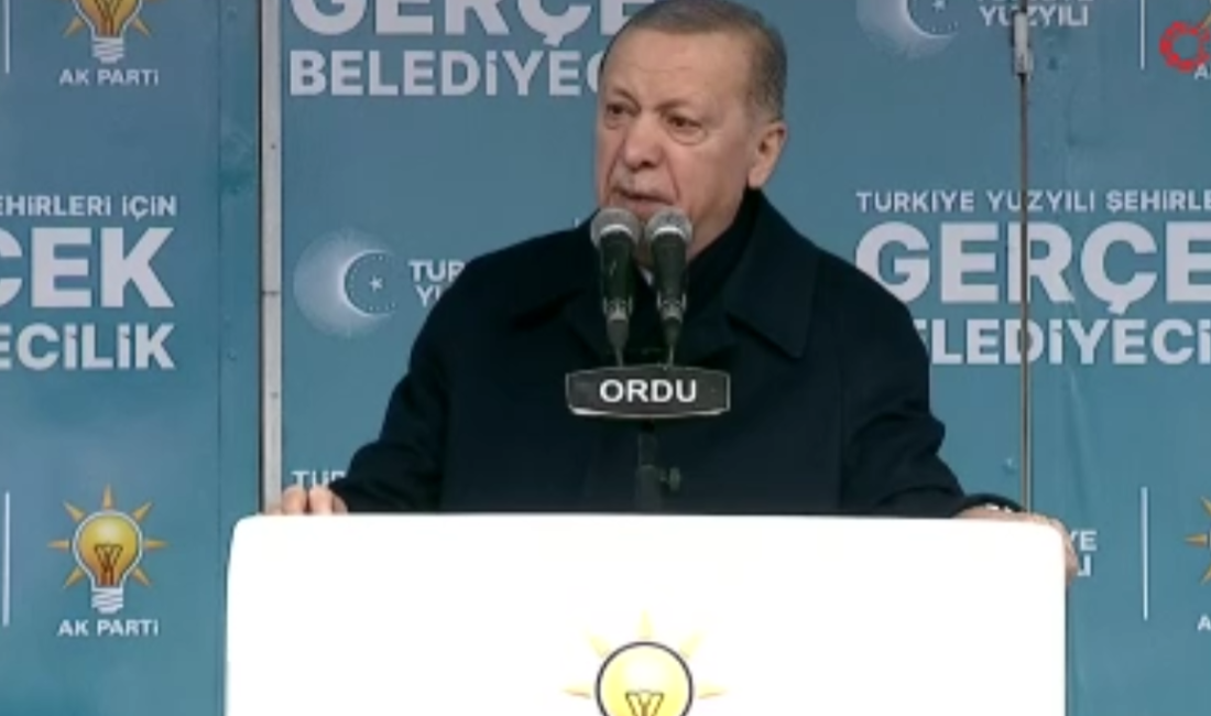 Cumhurbaşkanı Recep Tayyip Erdoğan, Ordu mitinginde emeklilere bayram ikramiyesi müjdesi