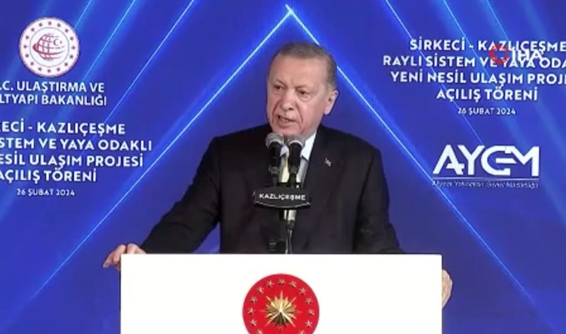 Cumhurbaşkanı Recep Tayyip Erdoğan “İstanbul’a hizmet sorumluluğu, yarı zamanlı yapılacak