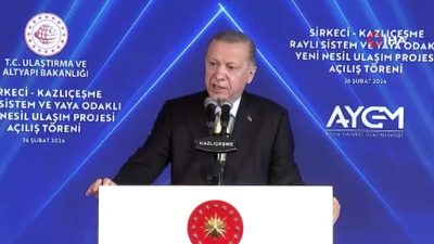 Cumhurbaşkanı Recep Tayyip Erdoğan “İstanbul’a hizmet sorumluluğu, yarı zamanlı yapılacak