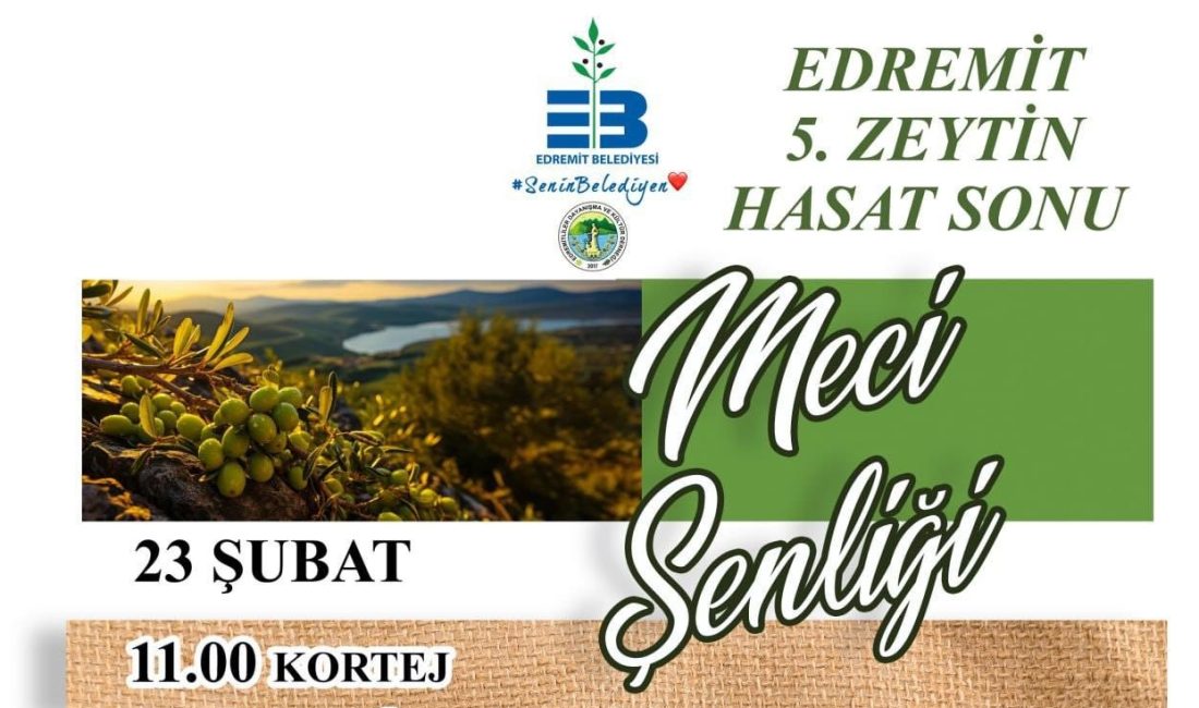 Bu yıl 5’incisi düzenlenen Edremit 5. Zeytin Hasat Sonu “Meci