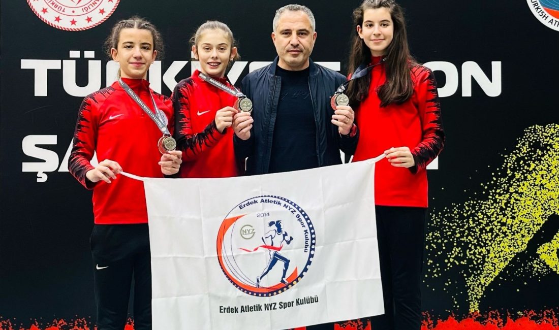 Erdekli sporcular şampiyonada parladı Erdek Atletik NYZ Spor Kulübü sporcuları Bursa’da yapılan şampiyonanın ilk