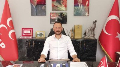 Milliyetçi Hareket Partisi Erdek İlçe Başkanı Ahmet Davran ve yönetimi
