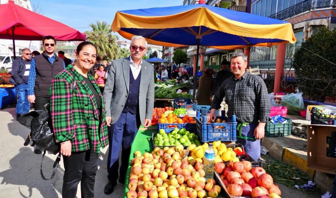 Erdek Belediye Başkanı, Pazarcı esnafını ziyaret ederek istek ve sorunlarını