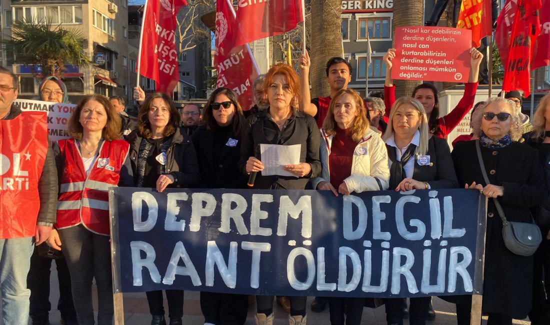 Şenel, “Hatay halkı sahipsiz bırakılıyor” Bandırma’da 6 Şubat 2023 Kahramanmaraş merkezli, 11 ili etkileyen depremin